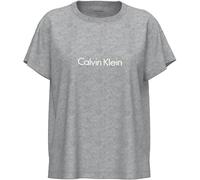 Shirttop "RELAXED TEE", Damen, Gr. M (38), grau heather, Web, Obermaterial: 95% Baumwolle, 5% Elasthan, CALVIN KLEIN UNDERWEAR, meliert, relaxed fit normal, Rundhals, eingesetzt abgesteppte Kante, Top