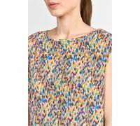 Shirttop RICHROYAL, Damen, Gr. XL, rot (ruby glow), Crêpe, Obermaterial: 100% Polyester, gemustert, mehrfarbig, regular fit normal, Rundhals, Tops Shirttop, mit Rundhalsausschnitt, luftiges Crepe, fli