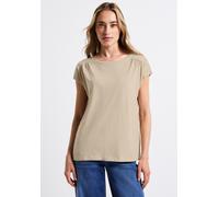 STREET ONE Damen A323042 Shirt mit Raffung, Coastal Beige, 36