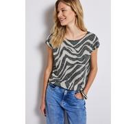 Damen Gemustertes Ausbrenner-Shirt