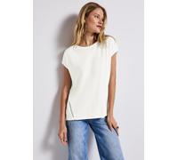 STREET ONE Damen A323505 Shirt mit Häkeldetails, Off White, 36