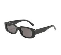 SHITOOMFE Vintage Retro 70er Sonnenbrille Rechteck Sonnenbrille Sonnenbrille für Frauen Männer graue Linsen Vintage Sonnenbrille