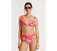 Shiwi Bobby Bikini Set Beach Day Red Hibiscus Beach Day Größe: 38 | Bikinis Outlet | Damen | Rot