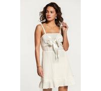 Shiwi Bora-bora Dress Mousseline Waffle Jet Stream White Größe: S | Minikleider Outlet | Damen | Weiß
