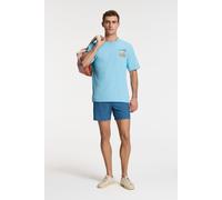 Shiwi T-Shirt Finn Coral Coast Backprint Hellblau - Größe L Hellblau L