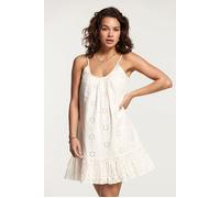 Shiwi Ibiza Dress Broderie Anglaise Jet Stream White Größe: L | Minikleider Outlet | Damen | Weiß