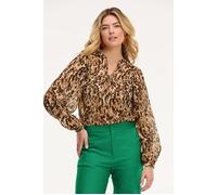 Shiwi Isa Top Faded Leopard Beige Faded Leopard Größe: M | Blusen Outlet | Damen | Braun
