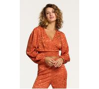 Shiwi Ladies Treviso Blouse Forest Jaquard Rust Orange Größe: XL | Blusen Outlet | Damen | Braun
