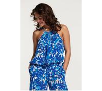 Shiwi Oviedo Top Painted Flower Sports Blue Größe: M | Tanktops Outlet | Damen | Blau