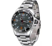 SHMIOU Französische Sprechende Armbanduhr, Goldfarben, für Senioren, Unisex, Herren, Damen, Armbanduhr, einziehbares Armband, mit Alarm, armband