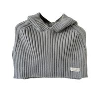Shntig Trendiger Damen Strick Schal mit Kapuze, einfarbig, Pullover Mütze, Wärme, Wintermütze für Erwachsene für Outdoor Abenteuer, gestrickt, für den Winter, gestrickt, lang, warm