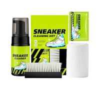 Shoe Cleaning Kit - Sneaker Foam Cleaner, 1.57 Inches Waterless Stain Remover with Brush Use, Deep Cleaning, Brightening Formula, Fabric Care Set for Athletic Shoes Travel Sports Casual Wear
