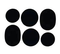 Shoe Patches, Heel Protectors, Toe Hole Repair Kit, Non-Slip Polyester Inserts, Multi-Size Self-Adhesive Pads, Maintenance Protection Use, 1.97x1.57 Inches, Black White, 6 Pieces