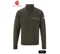 SHOOTERKING Troyer Pullover aus Wolle für Herren in grün - Größe S/48