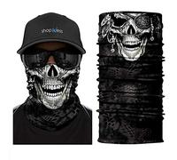 ShopINess Unisex Schlauchschal Halswärmer Neckwarmer Multifunktions schlauchtuch totenkopf für Motorrad Bikes Sport Festival Halloween Karneval - Totenschädel (Pirat)
