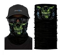 ShopINess Unisex Schlauchschal Halswärmer Neckwarmer Multifunktions schlauchtuch totenkopf für Motorrad Bikes Sport Festival Halloween Karneval - Totenschädel (Predator)