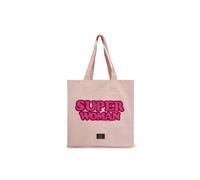 Codello - Shopper aus robustem Canvas mit Superwoman-Schriftzug pink - Gr. - one size