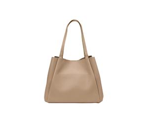 Shopper "Belli", Damen, Gr. B/H/T: 34cm x 30cm x 15cm, hellbeige, Leder, MARC O'POLO ACCESSORIES, Taschen Shopper, große Damen Umhängetasche, Einkaufstasche, Schultertasche (27865253-0) hellbeige