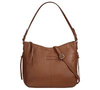 Shopper BRUNO BANANI, Damen, Gr. B/H/T: 35cm x 28cm x 13cm onesize, braun, Leder, leicht glänzend, unifarben, Taschen Shopper, echt Leder (70283657-0)