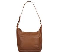 Shopper BRUNO BANANI, Damen, Gr. B/H/T: 38cm x 29cm x 11cm onesize, braun, Leder, leicht glänzend, unifarben, Taschen Shopper, echt Leder (46817155-0) braun