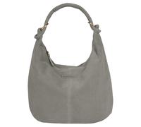 Shopper BRUNO BANANI, Damen, Gr. B/H/T: 43cm x 33cm x 4cm onesize, grau, Leder, unifarben, Taschen Shopper, echt Leder (89116864-0)