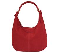 Shopper BRUNO BANANI, Damen, Gr. B/H/T: 43cm x 33cm x 4cm onesize, rot, Leder, unifarben, Taschen Shopper, echt Leder (94170807-0)