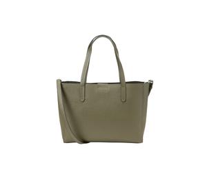 Shopper "BUSIN", Damen, Gr. B/H/T: 37cm x 28cm x 13cm, oliv, Leder, MARC O'POLO ACCESSORIES, unifarben, Taschen Shopper, Businesstasche, Schultertasche, mit herausnehmbarem Laptopfach (98959920-0) oli
