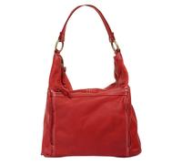 Shopper CLUTY, Damen, Gr. B/H/T: 32cm x 30cm x 8cm onesize, rot, Leder, leicht glänzend, unifarben, Taschen Shopper, echt Leder, Made in Italy (61495713-0) rot