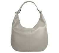 Shopper CLUTY, Damen, Gr. B/H/T: 35cm x 33cm x 7cm onesize, grau, Leder, leicht glänzend, unifarben, Taschen Shopper, echt Leder, Made in Italy (27288809-0) grau