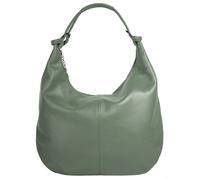 Shopper CLUTY, Damen, Gr. B/H/T: 35cm x 33cm x 7cm onesize, grün, Leder, leicht glänzend, unifarben, Taschen Shopper, echt Leder, Made in Italy (16386046-0) grün