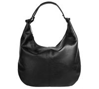 Shopper CLUTY, Damen, Gr. B/H/T: 35cm x 33cm x 7cm onesize, schwarz, Leder, unifarben, leicht glänzend, Taschen, echt Leder, Made in Italy (44218169-0) schwarz