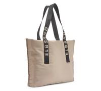 Shopper ELBSAND "Schultertasche, Henkeltasche", Damen, Gr. B/H/T: 40cm x 35cm x 10cm, beige (sand), Stoff, Textil, unifarben, Taschen Shopper, große Handtasche, Tragetasche, Einkaufstasche, Badetasche