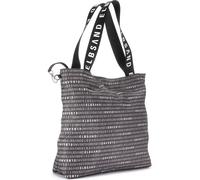 Shopper ELBSAND "Strandtasche, Badetasche", Damen, Gr. B/H/T: 37cm x 39cm x 12cm, grau (anthrazit), Stoff, Textil, mehrfarbig, Taschen Shopper, XXL Tasche, Handtasche, Einkaufstasche, Schultertasche V