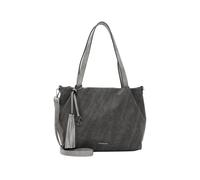 Shopper EMILY & NOAH "Shopper E&N Elke", Damen, Gr. B/H/T: 39cm x 26cm x 14cm 0, grau (grau 800), Polyurethan, Taschen Shopper (39617267-0) grau 800