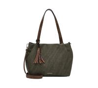 Shopper EMILY & NOAH "Shopper E&N Elke", Damen, Gr. B/H/T: 39cm x 26cm x 14cm 0, grün (forest, taupe 963), Polyester, Taschen Shopper (37138410-0) forest, taupe 963