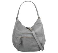 Shopper FORTY, Damen, Gr. B/H/T: 35cm x 30cm x 14cm onesize, grau, Leder, leicht glänzend, unifarben, Taschen Shopper, echt Leder, Made in Italy (88300652-0) grau