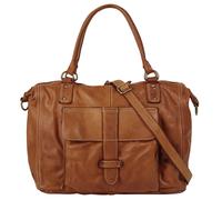 Shopper FORTY, Damen, Gr. B/H/T: 46cm x 30cm x 18cm onesize, braun, Leder, Taschen Shopper, echt Leder, Made in Italy (15870966-0) braun