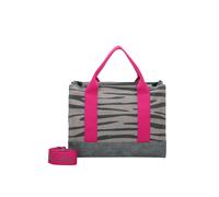 Fritzi aus Preußen Canvas Handtasche 40 cm grau