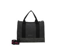 Fritzi Canvas Tote Bag Canvas Black Shopper Baumwollmix Damen Handtasche Umhängetasche Festival City Beach vegan 29,5 x 40 x 14 cm, Schwarz