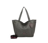 Shopper FRITZI AUS PREUSSEN "Eco Fritzi02", Damen, Gr. B/H/T: 54cm x 33,5cm x 12,5cm onesize, anthrazit, 58% Polyester, 42% Polyurethan, unifarben, Taschen Shopper, mit Crossbody-Tragefunktion (440342