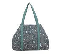 Shopper FRITZI AUS PREUSSEN "Simply Shopper Leo", Damen, Gr. B/H/T: 44cm x 29cm x 16cm onesize, grau (leo jungle), 55% Baumwolle, 45% Polyester, Taschen Shopper, mit Leomuster (35175751-0) leo jungle