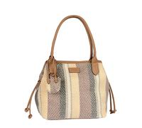 Gabor bags Granada Denada Damen Shopper Umhängetasche Reißverschluss Groß Beige