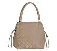 Gabor Shopper Granada Structure mit Reißverschluss Größe M Taupe Polyurethan