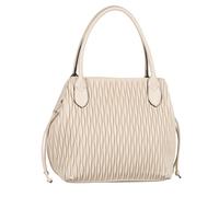 Shopper GABOR "Granada wave", Damen, Gr. B/H/T: 43cm x 29cm x 19cm, grau (taupe), Polyurethan, beschichtet, clean, Strukturmuster, Taschen, aus leicht genarbtem Lederimitat mit dekorativen Ziernähten
