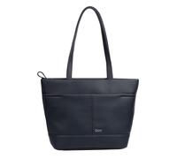 Shopper GABOR "Lenea", Damen, Gr. B/H/T: 36cm x 24,5cm x 11cm, blau, Polyurethan, clean, gepflegt, unifarben, Taschen Shopper, aus recyceltem Polyurethan mit dekorativen Ziernähten (89138119-0) blau