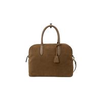 Shopper "Gaia", Damen, Gr. B/H/T: 28cm x 38cm x 14cm, hellbraun, Veloursleder, MARC O'POLO ACCESSORIES, Taschen Shopper, Henkeltasche Damen, Schultertasche mit abnehmbarem Lederanhänger (57386824-0) h