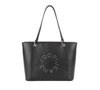 Shopper JOOP JEANS "giro borchia imani shopper lhz", Damen, Gr. B/H/T: 34cm x 27cm x 12cm, schwarz, Lederimitat, Taschen Shopper, Damen Umhängetasche, Tragetasche, Handtasche mit nietenbesetzem Logo (