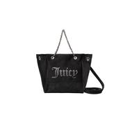 Shopper JUICY COUTURE "KIMBERLY S. DOUBLE HANDLE Damen", Kinder, Gr. B/H/T: 16cm x 24cm onesize, schwarz, Polyester, Taschen Shopper, Tragetasche Damen, Shopper, Einkaufstasche, Fashion, Lifestyle, Sa