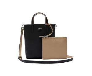 Shopper LACOSTE "lacoste Taschen Textil", Damen, Gr. onesize, schwarz (schwarz, beige), Textil, Taschen Shopper (92598859-0) schwarz, beige