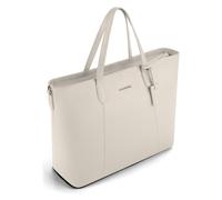 Lazarotti Shopper-Tasche Bologna – Leder, abnehm- und längenverstellbare Trageriemen, 31 cm, Beige